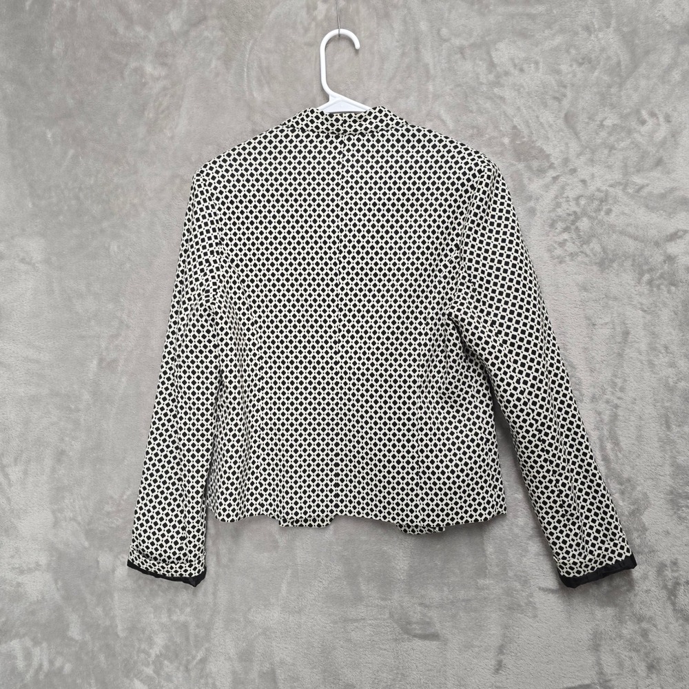 Mosaic & Co Womens XL Geometric Open Front Blazer Jacket Career Office Modern - Picture 12 of 12